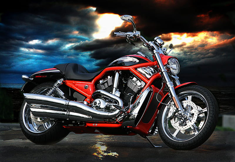 Harley Davidson v Rod by mrspockofvulcan. jpg, motorcycles, groovy, vrod,  fast, HD wallpaper | Peakpx