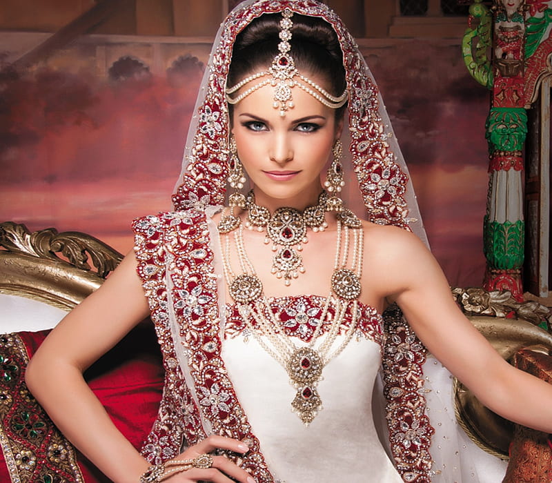 Boda india, boda, vestido, joyería, indio, Fondo de pantalla HD | Peakpx