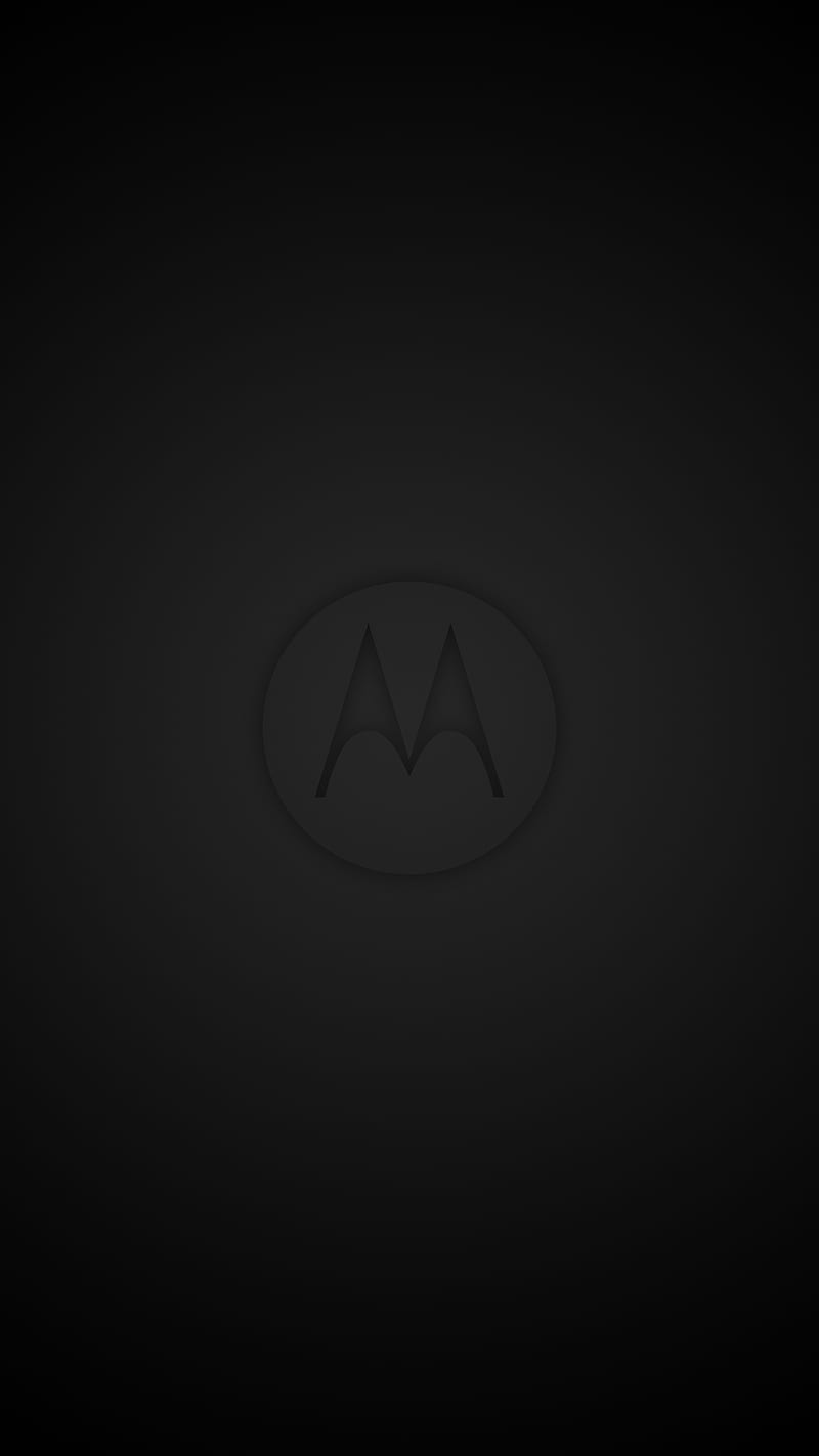 Black Moto, 929, amoled logo, minimal, motorola, oled, simple, HD phone wallpaper