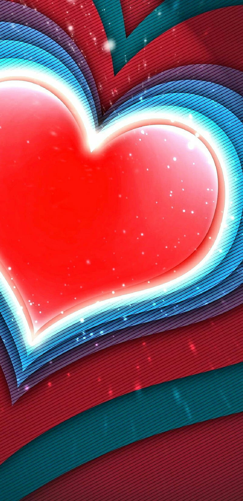 Multi Heart Corazones Red Blue Hd Phone Wallpaper Peakpx 9156