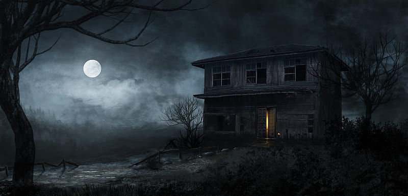 Dark, House, Haunted, Haunted House, HD wallpaper