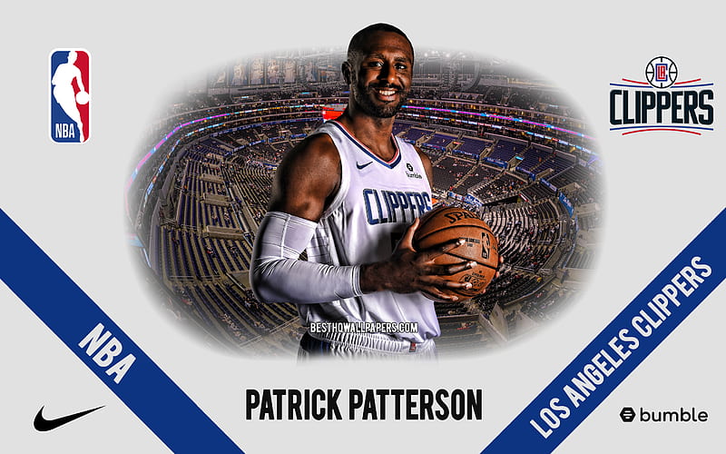 Patrick Patterson, Los Angeles Clippers, American Basketball Player, NBA, portrait, USA, basketball, Staples Center, Los Angeles Clippers logo, HD wallpaper