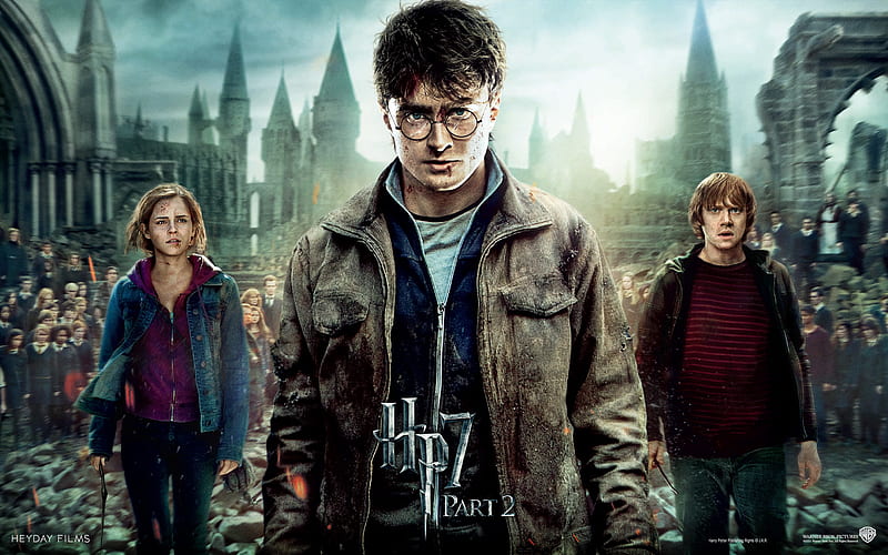 Harry Potter 7 Part 2, book series, harry potter, people, HD wallpaper
