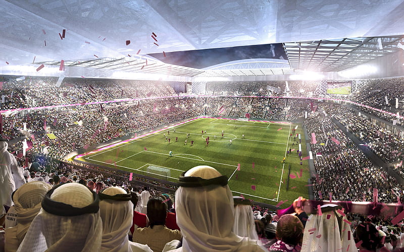 Al Rayyan Stadium, football concepts, Qatar 2022, sports arena football stadium, Al Rayyan, HD wallpaper
