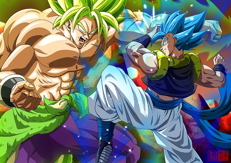 Anime Dragon Ball Super: Broly, Gogeta (Dragon Ball), Super Saiyan Blue,  1440x3040 Phone HD Wallpaper