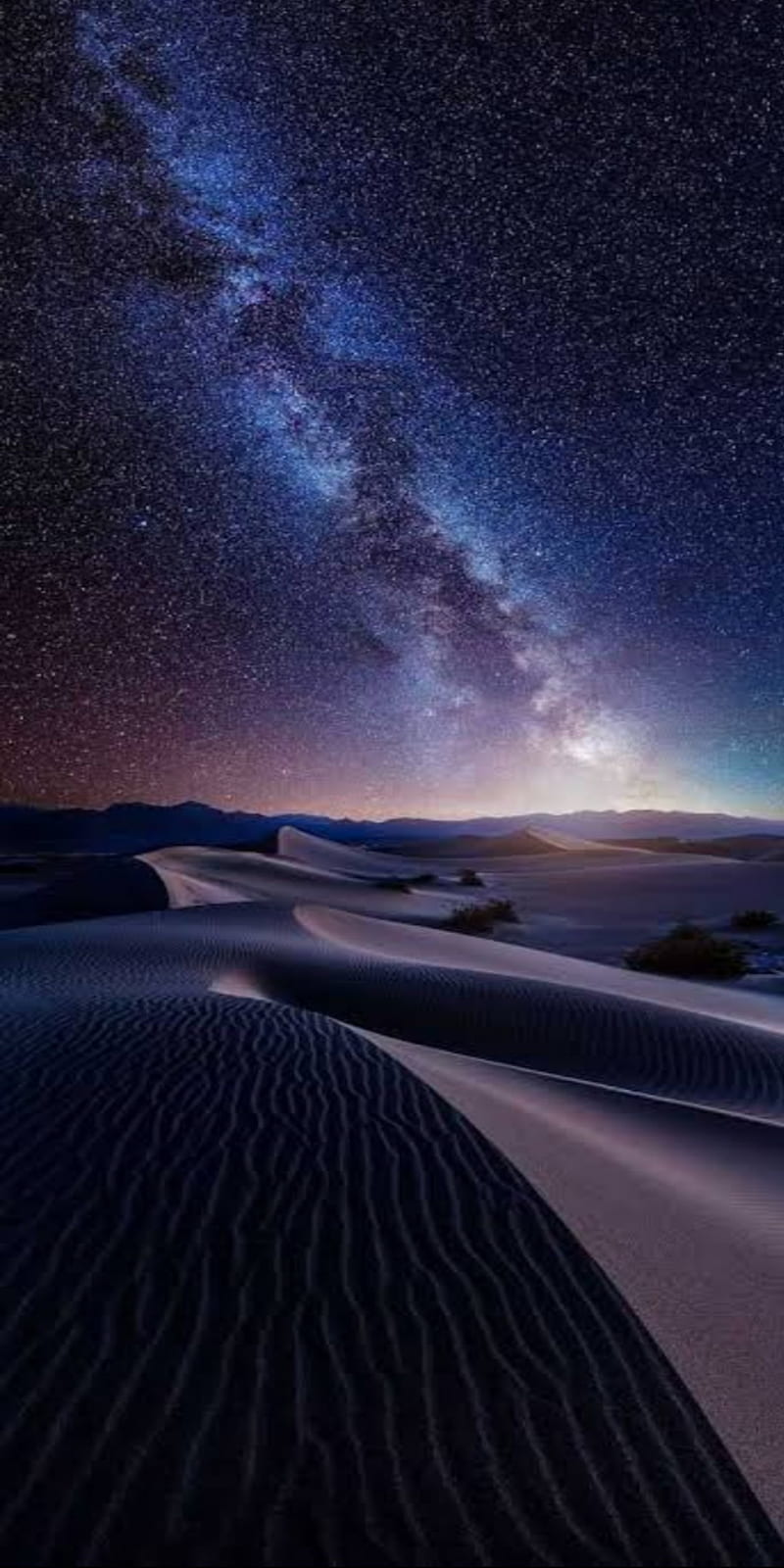 Desert night, stars, HD phone wallpaper