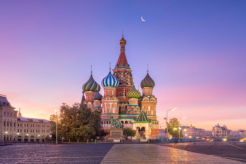 Cathedrals, Saint Basil's Cathedral, Cathedral, Dome, Moscow, Russia, HD wallpaper