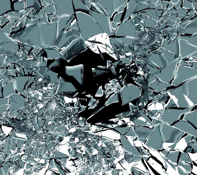 Broken Glass, abstract shape, background, HD wallpaper