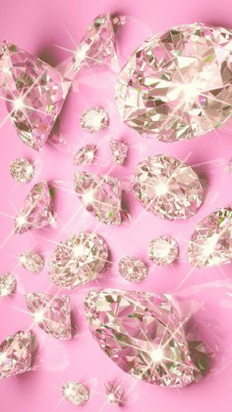 Piedras en mal estado, elegante, diamantes, amor, rosa, anillo, destellos,  Fondo de pantalla de teléfono HD | Peakpx