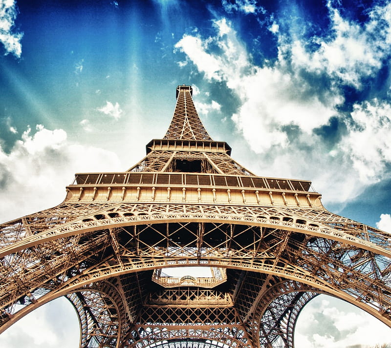 Eiffel Tower, france, paris, sky, tower eiffel, HD wallpaper