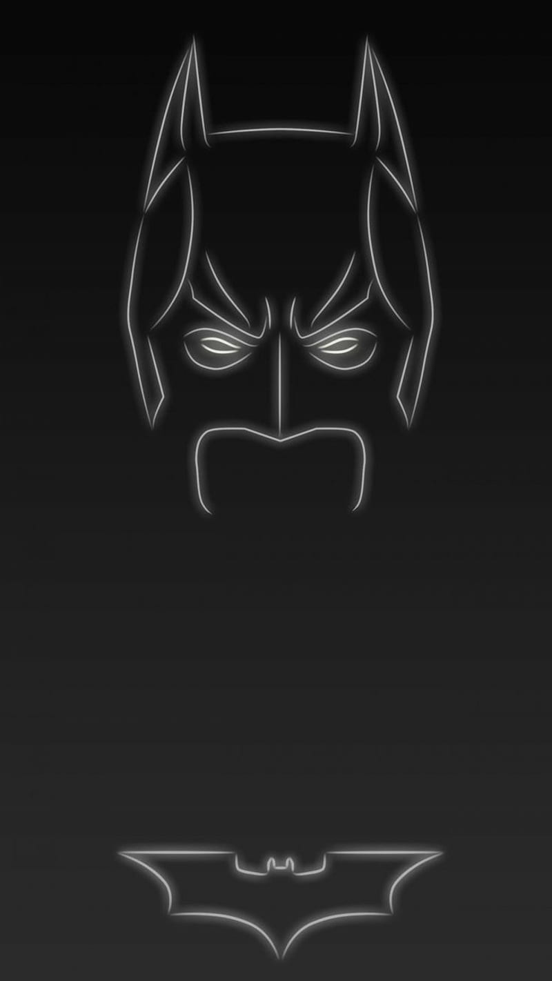Dark Knight, 929, batman, dark, knight, minimal, HD phone wallpaper