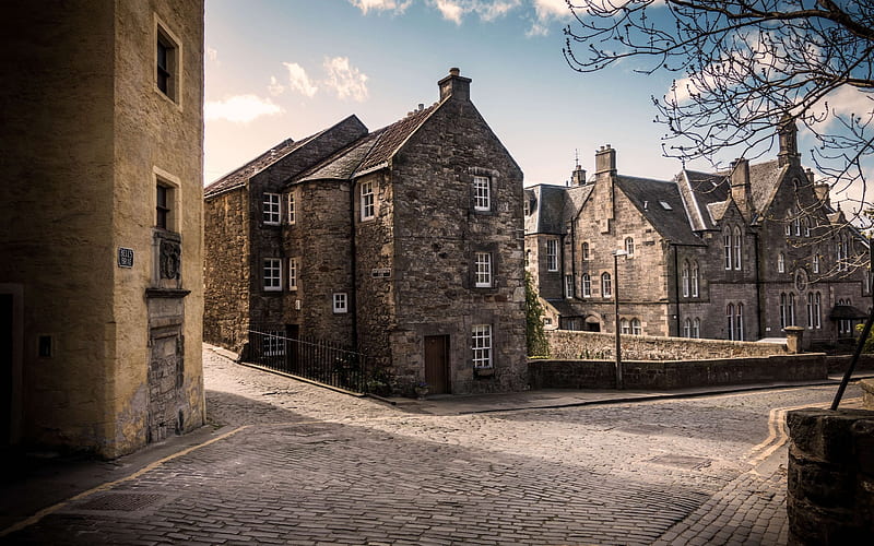 Edinburgh, Scotland, old town, gray houses, United Kingdom, HD wallpaper |  Peakpx