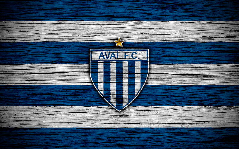 Avai Brazilian Seria A, logo, Brazil, soccer, Avai FC, football club, wooden texture, FC Avai, HD wallpaper