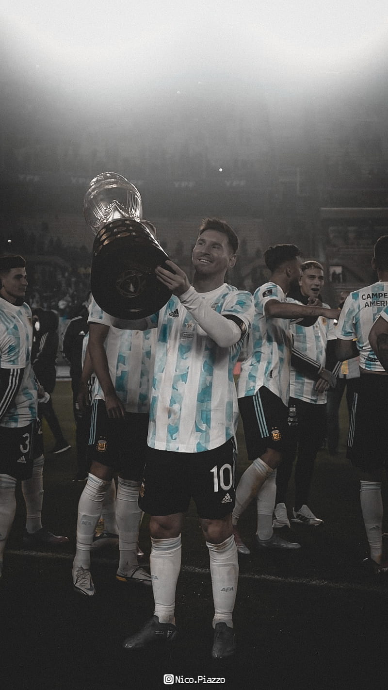MESSI ARGENTINA CUP, paris saint germain, nicopiazzo, champions, lionel, psg, football, seleccion, futbol, HD phone wallpaper