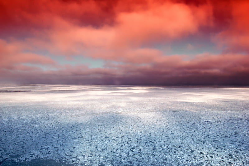 Hudson Bay Canada Sea Ocean, sea, ocean, beach, reflections, sky, canada, world, HD wallpaper