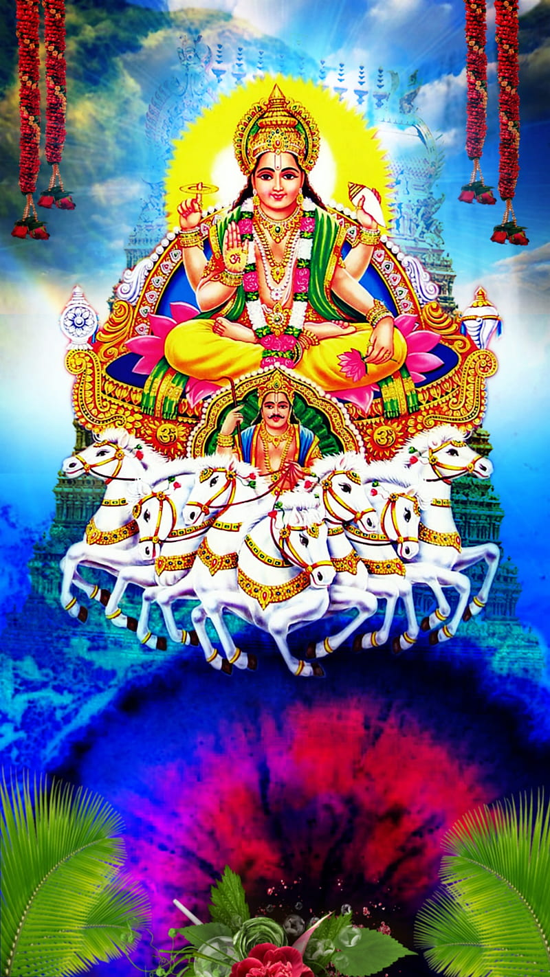Suryanarayana, god, hindu god, HD phone wallpaper | Peakpx