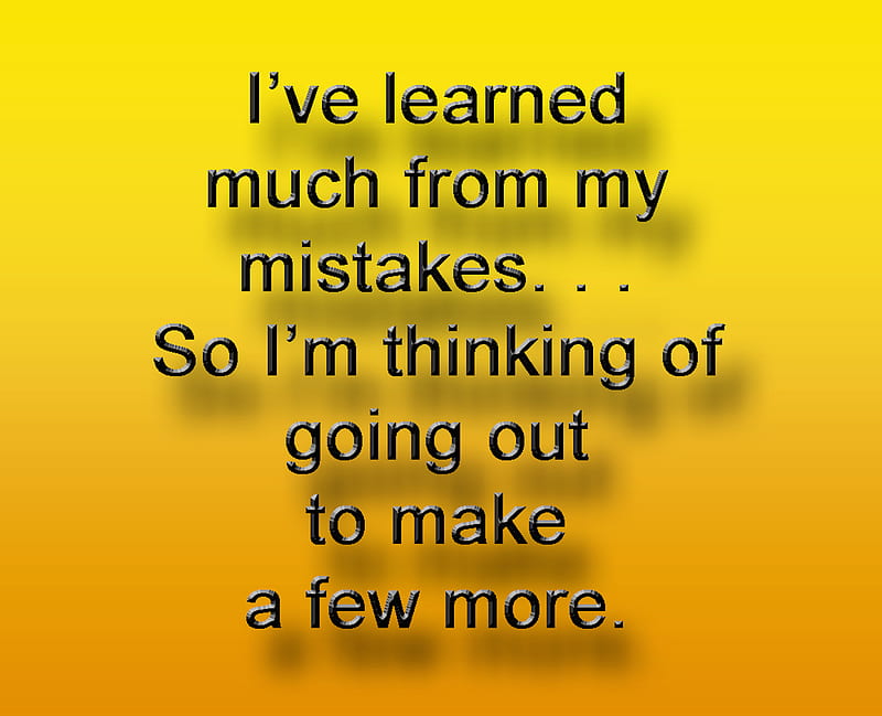 Learn From Mistakes, inspire, positive, saying, thinking, HD wallpaper