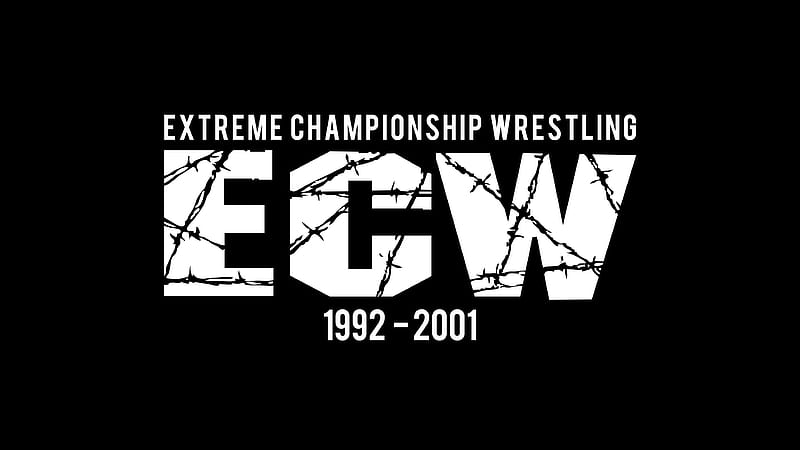 ECW, typography, wrestling, black background, HD wallpaper