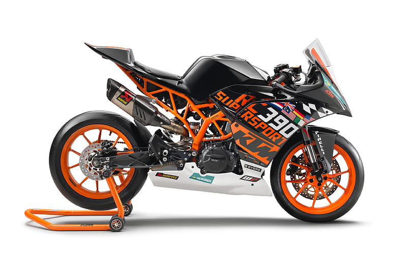 KTM RC390R superbikes, 2018 bikes, new RC390R, KTM, HD wallpaper