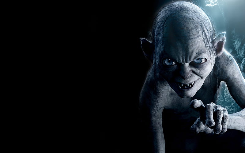 lord of the rings, rings, lord, gollum, creature, HD wallpaper