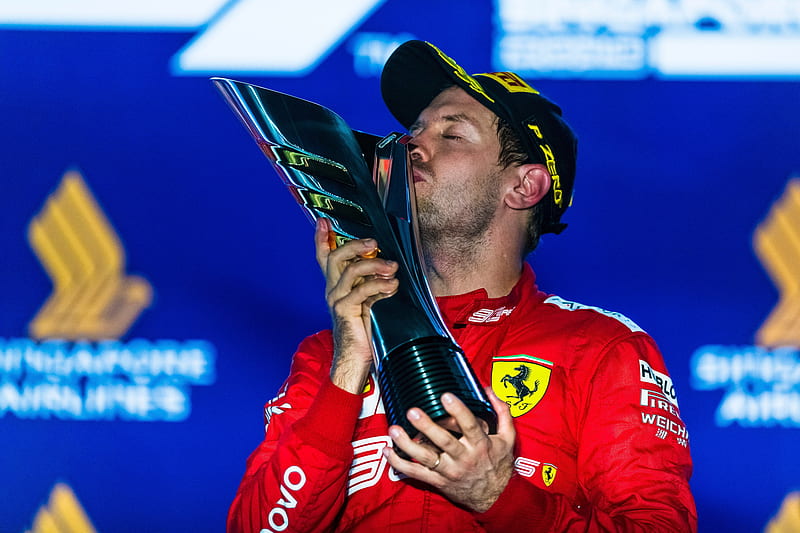 Sebastian Vettel , f1, ferrari, pirelli, sebastian vettel, singapore, vettel, HD wallpaper