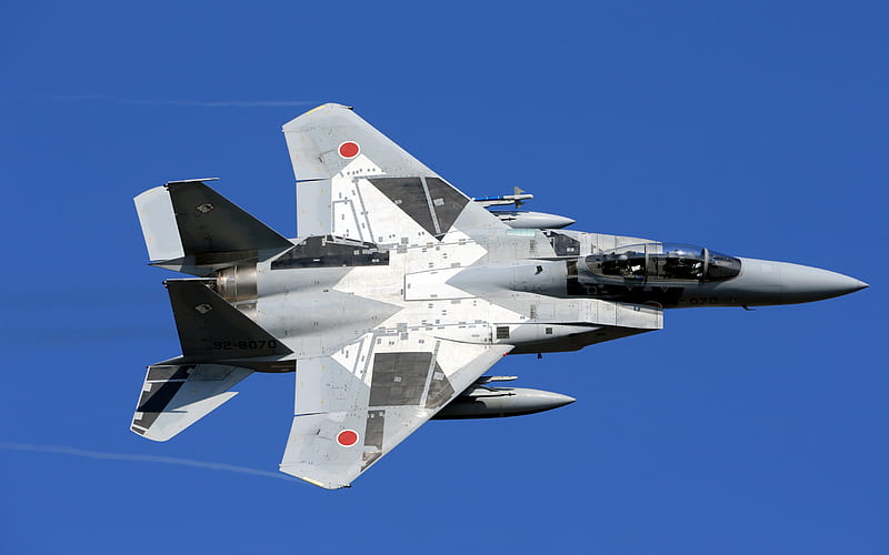 Mitsubishi F-15J, Japanese fighter, Japan Air Self-Defense Force, JASDF, F-15DJ, Mitsubishi Heavy Industries, F-15 Eagle, McDonnell Douglas, HD wallpaper