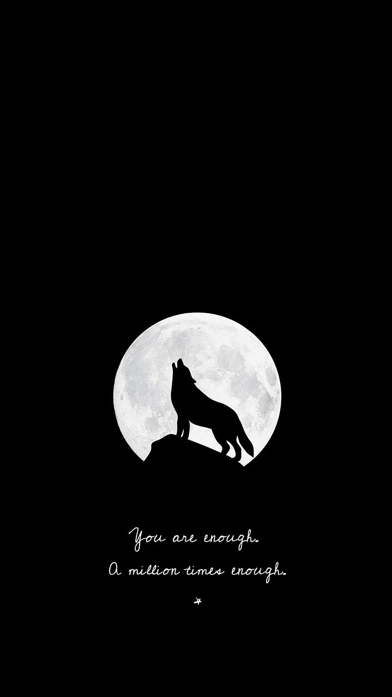Strong lone wolf, black, dark, deep, enough, lone wolf, love yourself,  motivation, HD phone wallpaper | Peakpx
