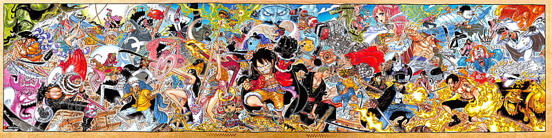 Luffy, Franky, Roger, Anime, Ussop, Zoro, One Piece, Merry, Robin, Manga, HD wallpaper