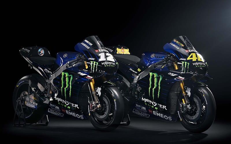 Yamaha YZR-M1 MotoGP, 2019 bikes, Monster Energy Yamaha MotoGP, racing bikes, MotoGP 2019, Yamaha, HD wallpaper