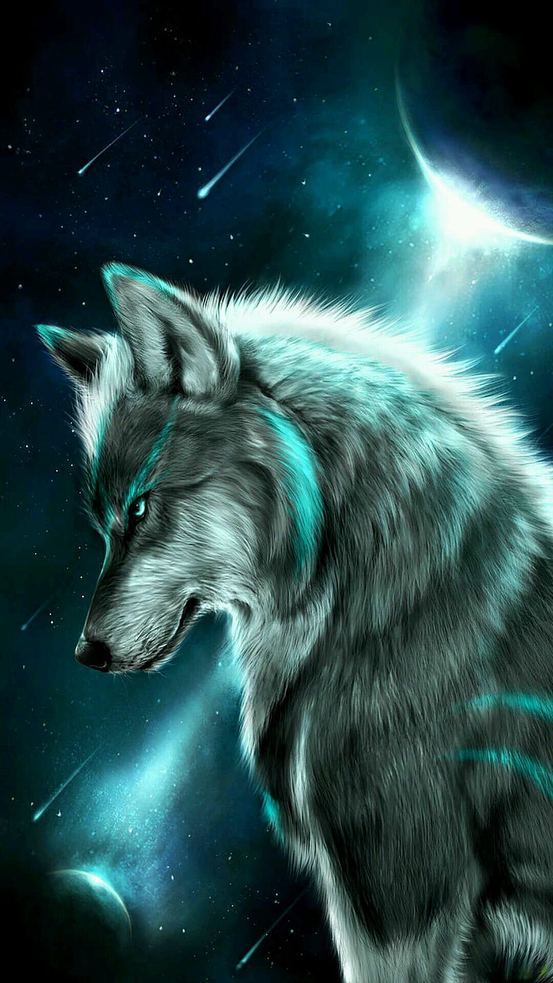 Wolf, blue, moon, pack, HD phone wallpaper | Peakpx