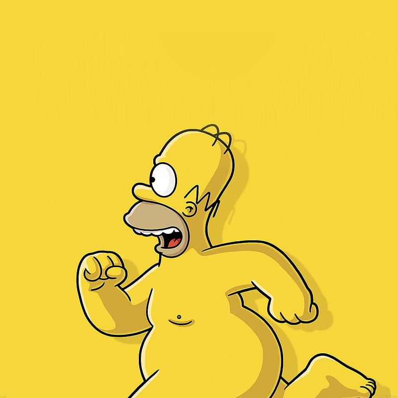 Homer Simpson, The Simpsons, cartoon, HD phone wallpaper
