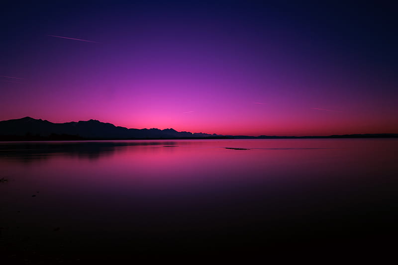 Dawn Sea Ocean Sunset , dawn, ocean, nature, pink, HD wallpaper