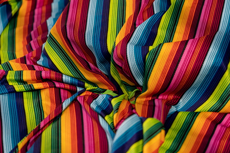 cloth, multicolored, stripes, texture, HD wallpaper