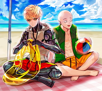 One Punch Man Wallpaper Genos Saitama by dommy