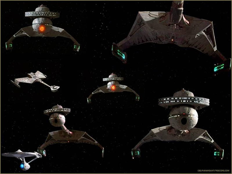 Klingon Warship, klingon, star trek, trek, klingon battlecruiser, HD wallpaper