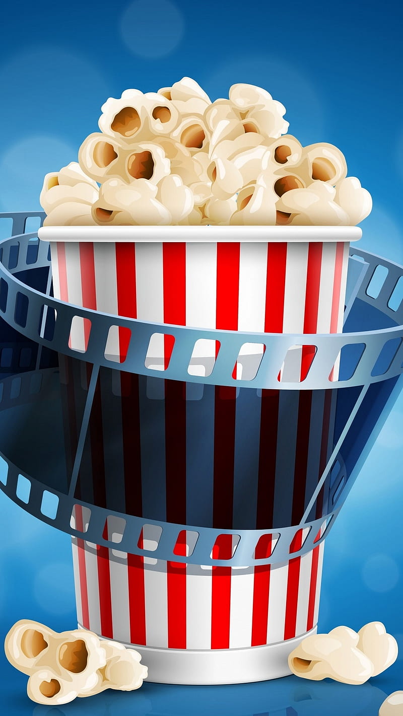 Movie popcorn, abstract, movies, popcord, HD phone wallpaper