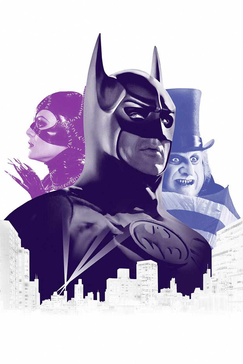 Batman returns, batman, catwoman, dc comics movie, HD phone wallpaper |  Peakpx