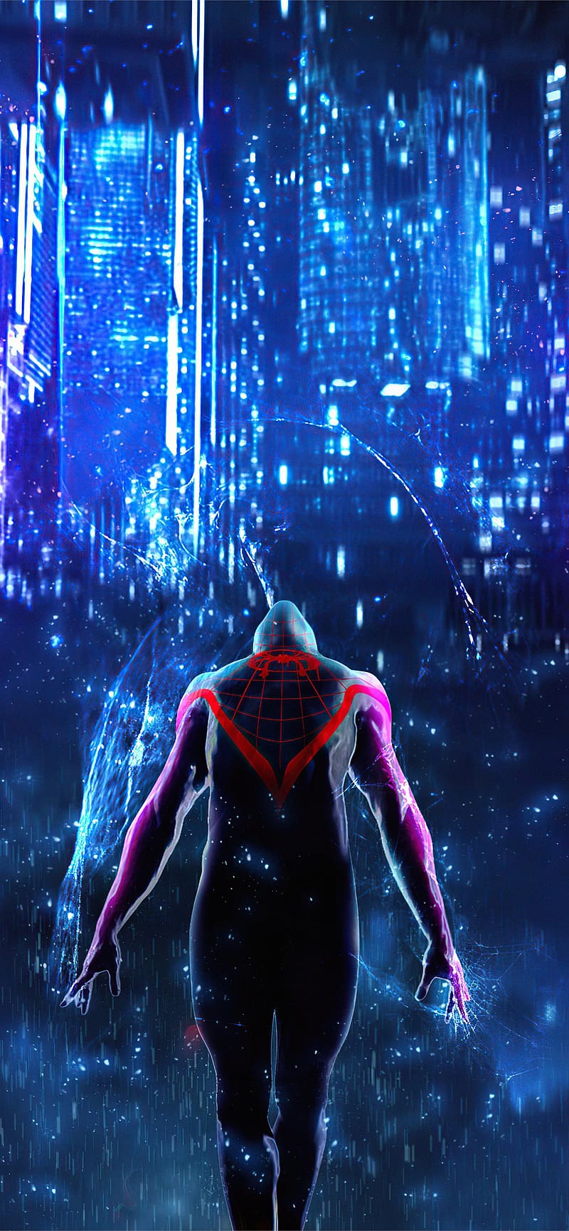 Spider-Man: Across the Spider-Verse Logo 4K Wallpaper iPhone HD