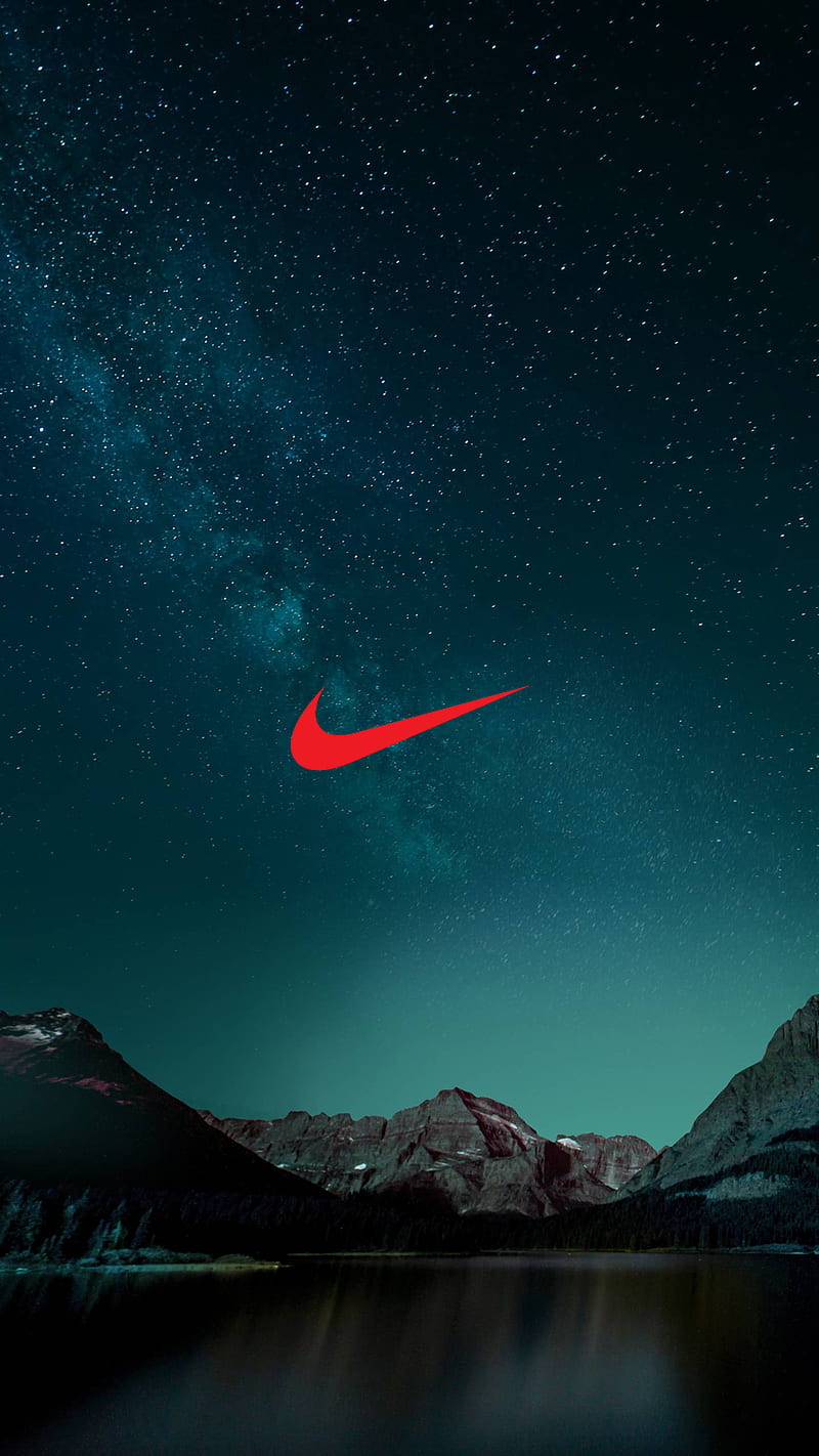 Nike Stars, brands, galaxy, logo, minimal, nature, nike, stars, HD phone wallpaper
