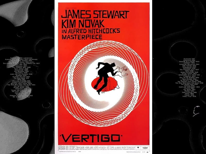 Vertigo01, alfred hitchcock, posters, classic movies, Vertigo, HD wallpaper