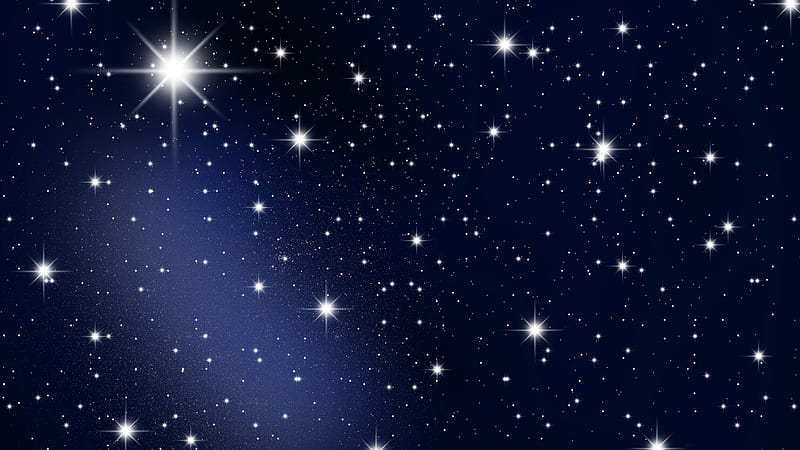 :  POEMAS SIDERALES II: Sol, Luna, Estrellas, Tierra, Naturaleza, Galaxias... - Página 4 HD-wallpaper-white-shimmering-stars-with-background-of-dark-blue-sky-space