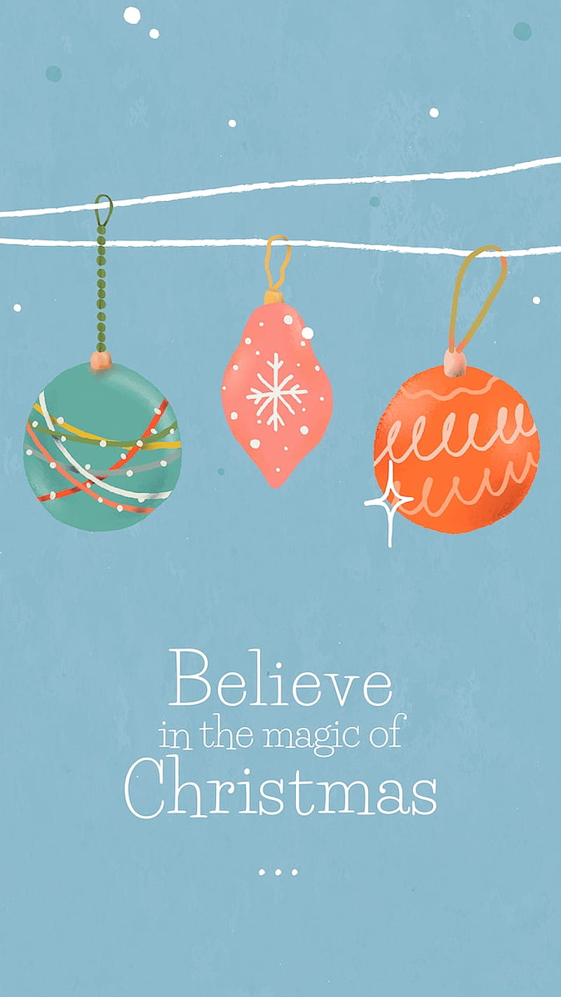 Believe In The Magic Of Christmas . , PNG Stickers, & Background, HD phone wallpaper