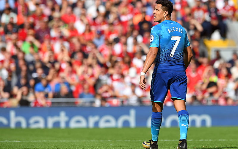 Alexis Sanchez, footballers, Arsenal, The Gunners, Premier League, HD wallpaper
