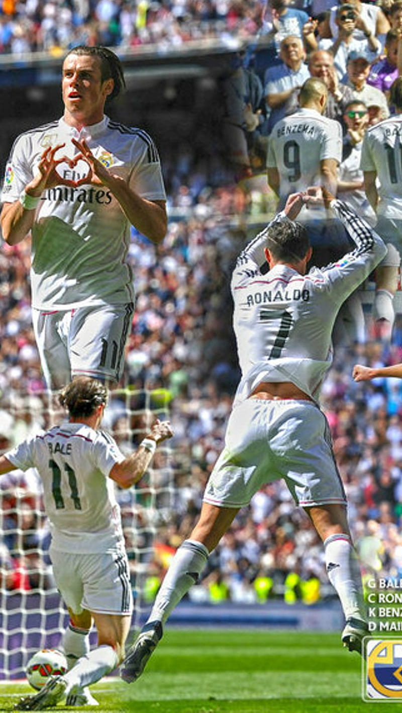 Cr7 and Bale, players, real madrid, sport, HD phone wallpaper