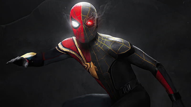 Spider-Man No Way Home Red and Black, HD wallpaper