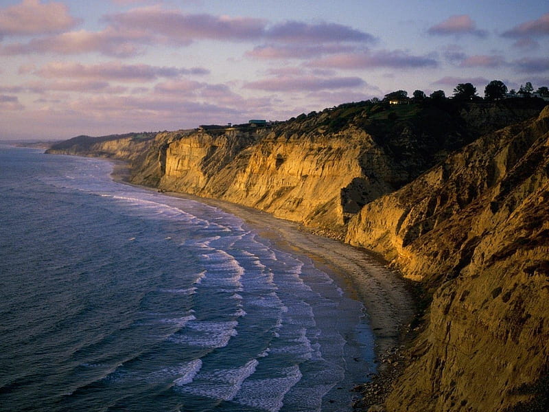 ***USA- Kalifornia San Diego ***, water, mountains, ocean, nature, sky, blue, HD wallpaper