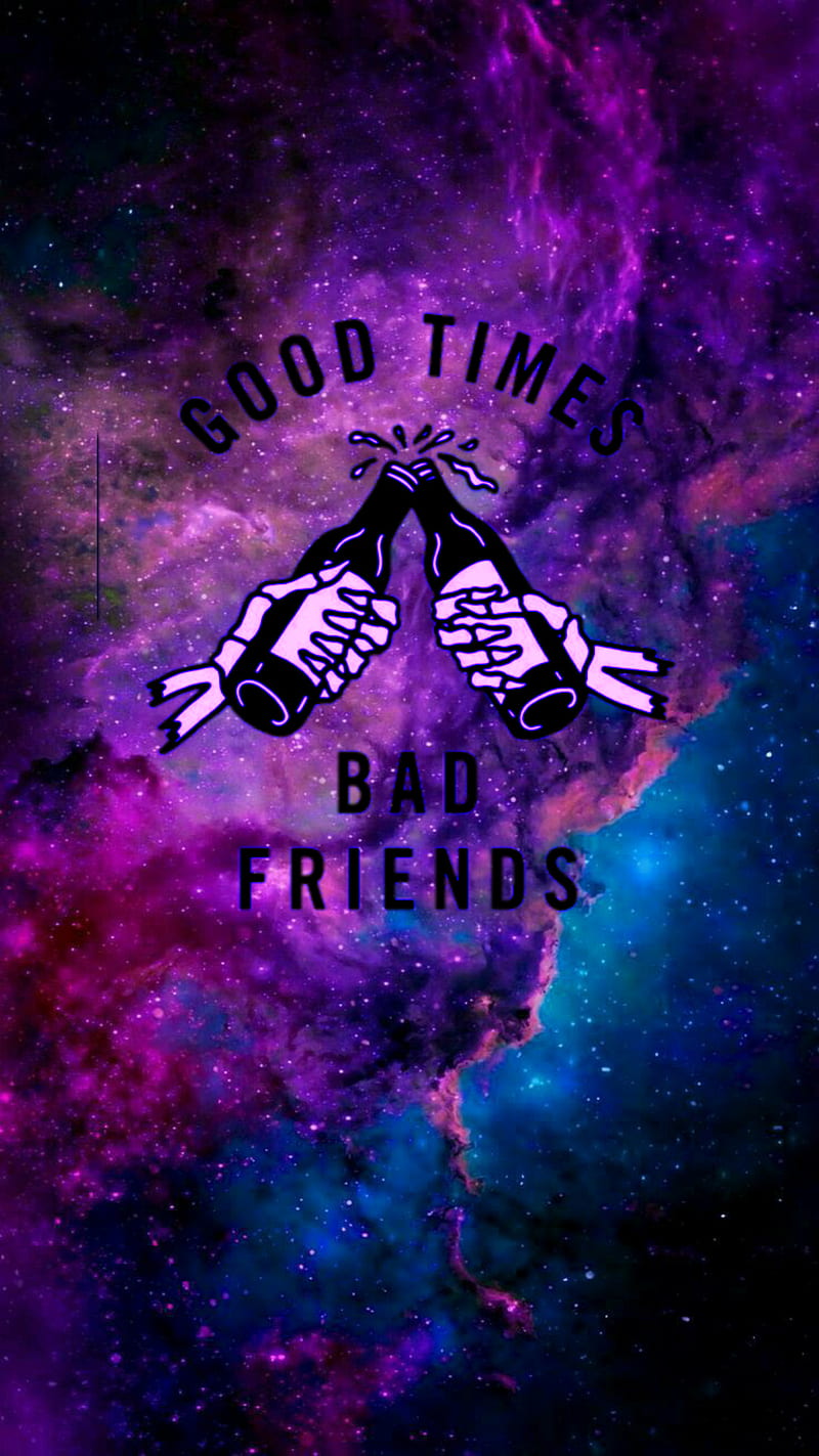 Good times, background, bad, friends, purple, space, theme, up, HD phone  wallpaper | Peakpx