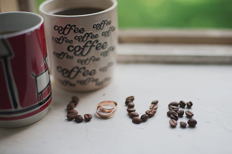 soft, coffee, mugs, love, HD wallpaper