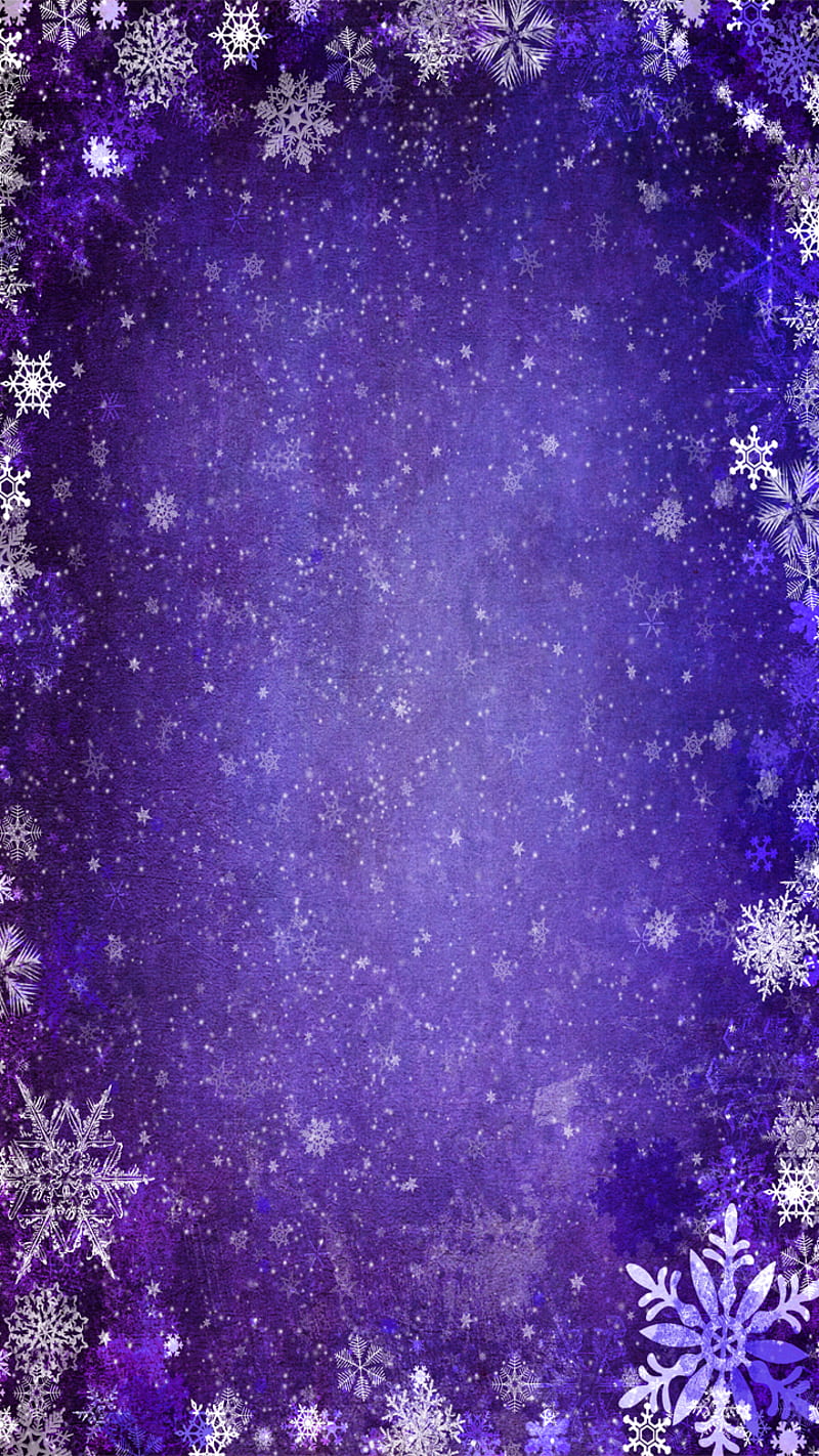 Frost, blue, snow, snowflakes, winter, HD phone wallpaper