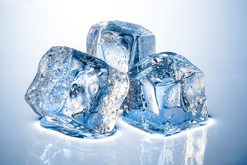 Three Ice Cubes, HD wallpaper